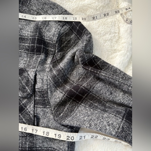 Colorado Clothing Men’s Plaid Flannel Button Up Gray- Black Shirt Sz: Large - Picture 6 of 12